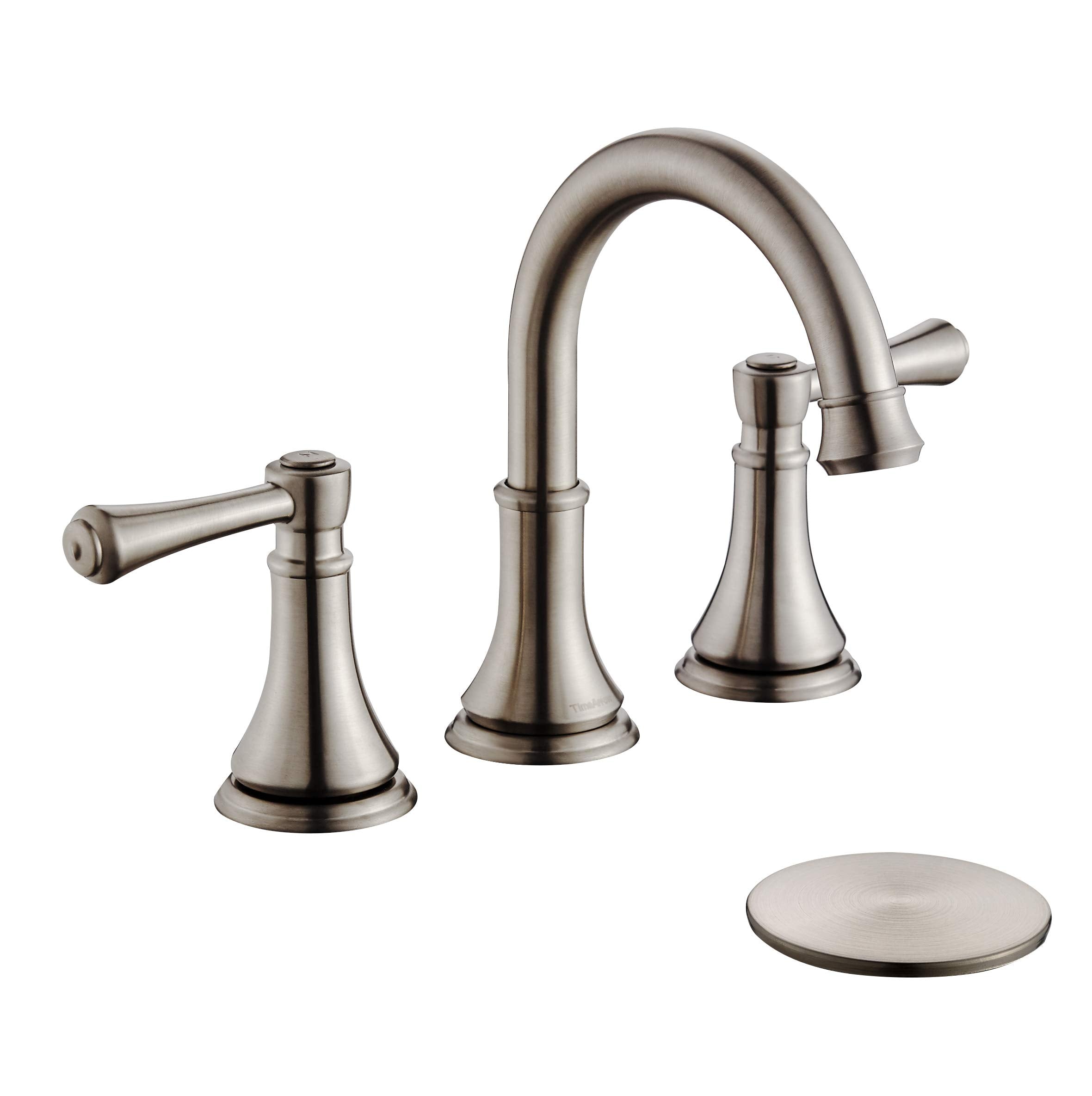 8 inch Widespread Bathroom Sink Faucet Brushed Nickel,TAF830Y-BN ...