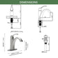 Brushed Nickel Single Handle Bathroom Faucet with Pop up Drain and Water Supply Hose