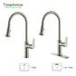 Brushed Nickel Kitchen Faucet with Pull Down Sprayer 