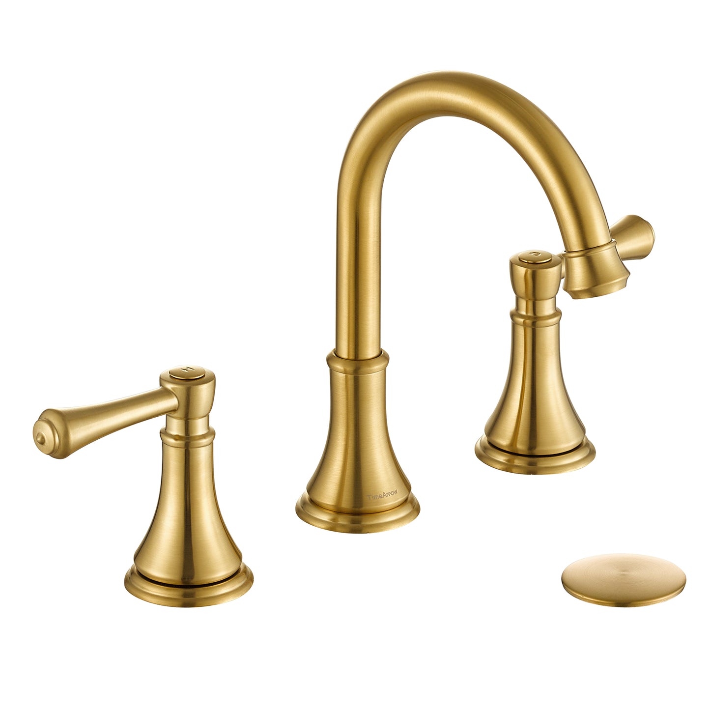 8 Inch Brushed Gold Widespread Bathroom Sink Faucet