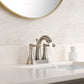 4 Inch Brushed Nickel Bathroom Faucet with Lift Rod Drain
