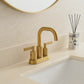 4 Inch Brushed Gold Centerset Bathroom Faucet