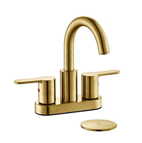 4 Inch Brushed Gold Bathroom Faucet