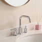 8 Inch Chrome Widespread Bathroom Faucet with Pop up Drain