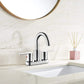 4 Inch Chrome Bathroom Centerset Faucet with Pop-up Drain