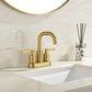 4 Inch Brushed Gold Centerset Bathroom Faucet