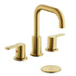 Brushed Gold Widespread Bathroom Faucet