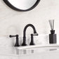 8 Inch Matte Black Widespread Bathroom Sink Faucet