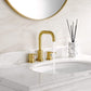 Brushed Gold Widespread Bathroom Faucet