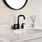 8 Inch Matte Black Widespread Bathroom Faucet with Pop up Drain