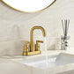 4 Inch Brushed Gold Centerset Bathroom Faucet