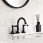 8 Inch Matte Black Widespread Bathroom Sink Faucet