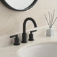 8 Inch Matte Black Widespread Bathroom Faucet