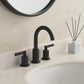 8 Inch Matte Black Widespread Bathroom Faucet